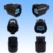 Photo2: [Sumitomo Wiring Systems] 090-type HX waterproof 2-pole female-coupler type-1 (black) with retainer (2)