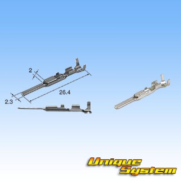 Photo3: 090-type HX waterproof 2-pole male-coupler & terminal set type-3 (not made by Sumitomo) (for injector) (3)