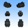 Photo3: [Sumitomo Wiring Systems] 090-type RS waterproof 2-pole coupler & terminal set (black) with retainer (3)