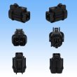 Photo2: [Sumitomo Wiring Systems] 090-type RS waterproof 4-pole female-coupler (black) with retainer (2)