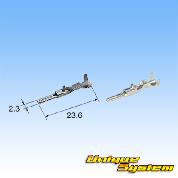 Photo4: [Sumitomo Wiring Systems] 090-type RS waterproof 1-pole female-coupler & terminal set (black) with retainer (4)