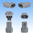 Photo2: [Sumitomo Wiring Systems] 090-type TS waterproof 3-pole male-coupler & terminal set type-1 (2)