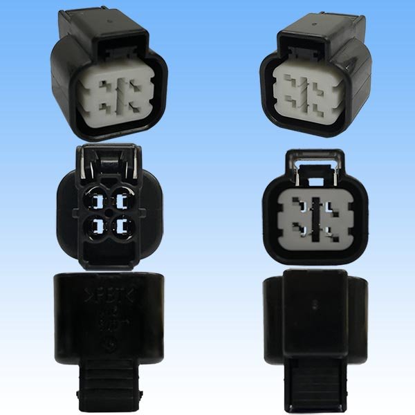 Photo3: [Mitsubishi Cable] (current [Furukawa Electric]) 090-type NMWP II waterproof 4-pole female-coupler & terminal set (3)