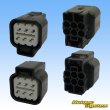 Photo4: [Mitsubishi Cable] (current [Furukawa Electric]) 090-type NMWP II waterproof 6-pole coupler & terminal set with retainer (4)