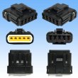 Photo2: [Sumiko Tec] CB01 waterproof 5-pole female-coupler connector (socket housing) & terminal set (2)