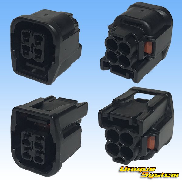 Photo2: [Sumitomo Wiring Systems] 060-type HX waterproof 4-pole female-coupler (2)
