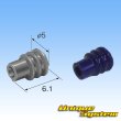 Photo6: [Sumitomo Wiring Systems] 090-type HX waterproof 3-pole coupler & terminal set type-2 (black) with retainer (male-side not made by Sumitomo / for ignition coil) (6)