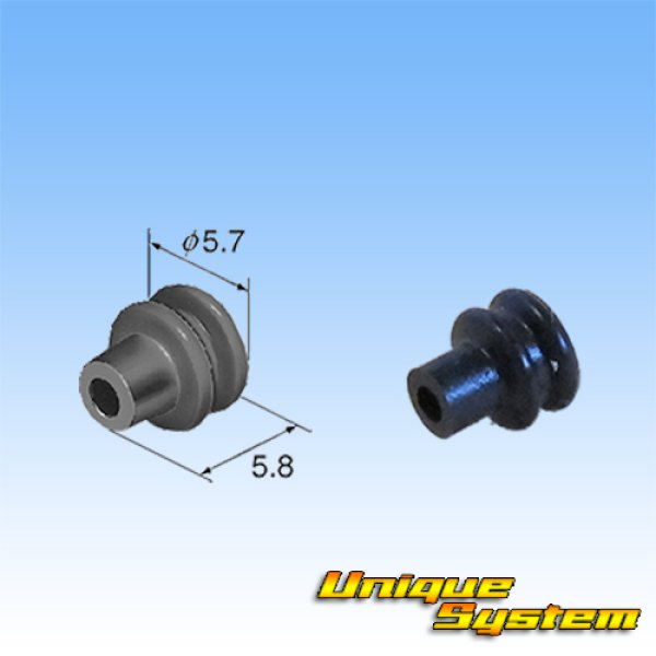 Photo5: [Sumitomo Wiring Systems] 090-type HM waterproof 2-pole male-coupler & terminal set (black) (5)