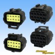 Photo4: [TE Connectivity] AMP 070-type ECONOSEAL-J Mark II waterproof 12-pole coupler with lockplate & terminal set (4)