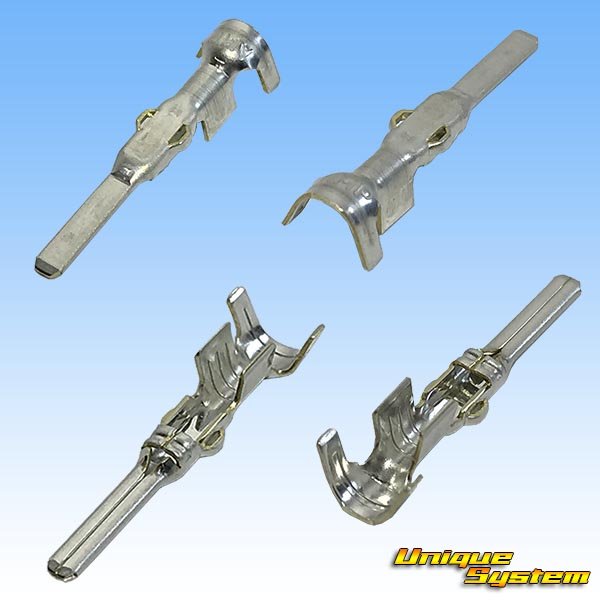 Photo3: [TE Connectivity] AMP 070-type ECONOSEAL-J Mark II waterproof 2-pole male-coupler with lockplate & terminal set type-1 (3)