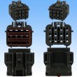 Photo5: [Yazaki Corporation] 070-type SWP waterproof 12-pole coupler & terminal set (with rear holder) (5)