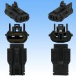 Photo5: [Yazaki Corporation] 070-type SWP waterproof 2-pole coupler & terminal set (with rear holder) (5)