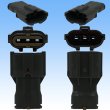 Photo3: [Yazaki Corporation] 070-type SWP waterproof 3-pole coupler & terminal set (with rear holder) (3)