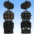 Photo5: [Yazaki Corporation] 070-type SWP waterproof 6-pole coupler & terminal set (with rear holder) (5)