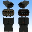 Photo3: [Yazaki Corporation] 070-type SWP waterproof 8-pole male-coupler & terminal set (with rear holder) (3)