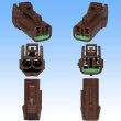 Photo5: [Yazaki Corporation] 060-type 62Z series waterproof 2-pole coupler with retainer & terminal set type-2 (brown) (5)