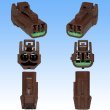 Photo3: [Yazaki Corporation] 060-type 62Z series waterproof 2-pole female-coupler with retainer type-2 (brown) (3)