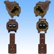 Photo3: [Yazaki Corporation] 060-type 62Z series waterproof 2-pole male-coupler with retainer type-2 (brown) (3)