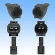 Photo3: [Yazaki Corporation] 060-type 62Z series waterproof 2-pole coupler with retainer & terminal set type-1 (gray) (3)