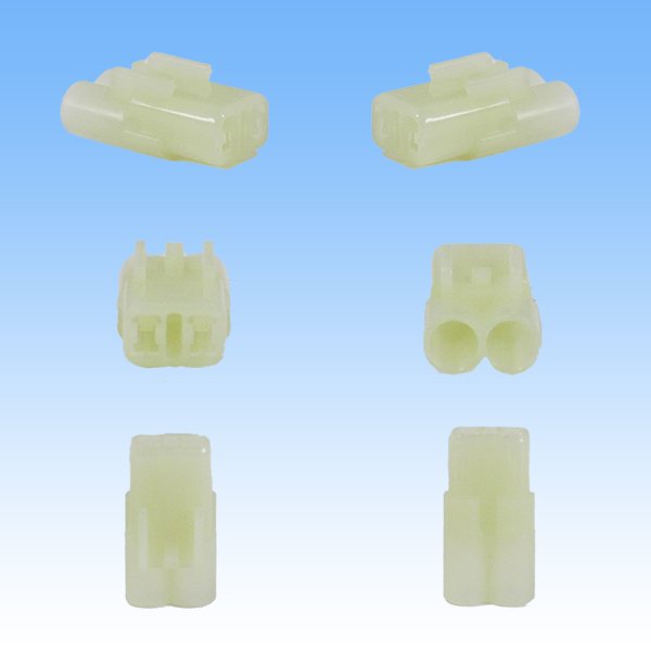 Photo2: [Sumitomo Wiring Systems] 090-type HM waterproof 2-pole female-coupler & terminal set (2)