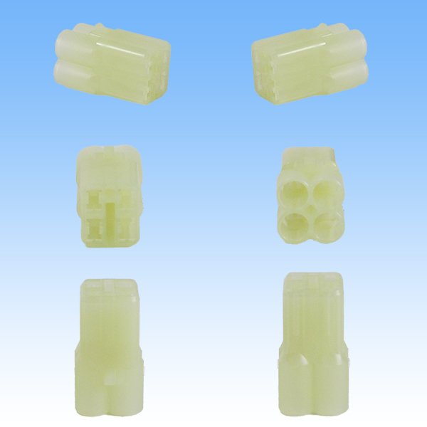 Photo3: [Sumitomo Wiring Systems] 090-type HM waterproof 4-pole coupler & terminal set (3)