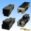 Photo2: [Yazaki Corporation] 375-type L-type non-waterproof 1-pole male-coupler with rear holder (2)