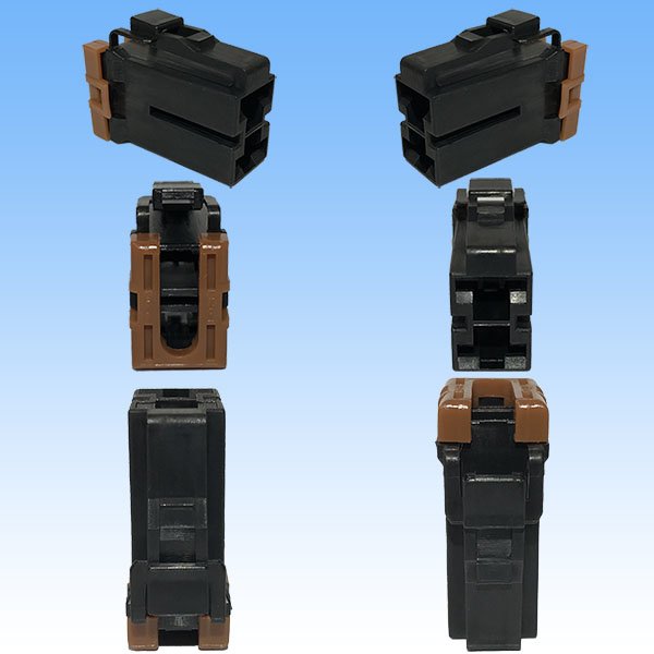 Photo3: [Yazaki Corporation] 375-type L-type non-waterproof 2-pole coupler & terminal set with rear holder (3)
