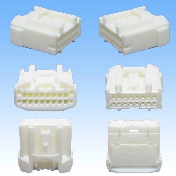 Photo2: [Yazaki Corporation] 025-type non-waterproof 16-pole female-coupler & terminal set (2)