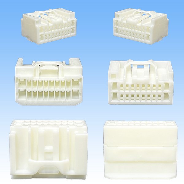 Photo3: [Yazaki Corporation] 040 III-type + 090-type II hybrid non-waterproof 20-pole female-coupler (3)