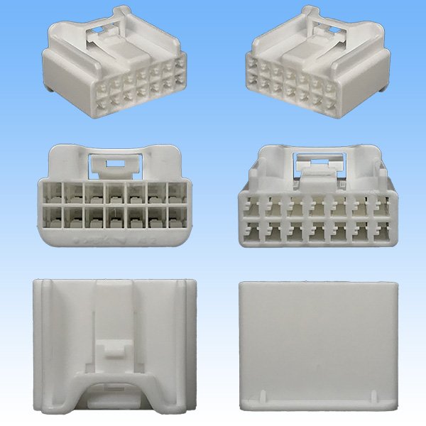 Photo3: [Yazaki Corporation] 060-typeLC (HLC) non-waterproof 14-pole female-coupler (3)