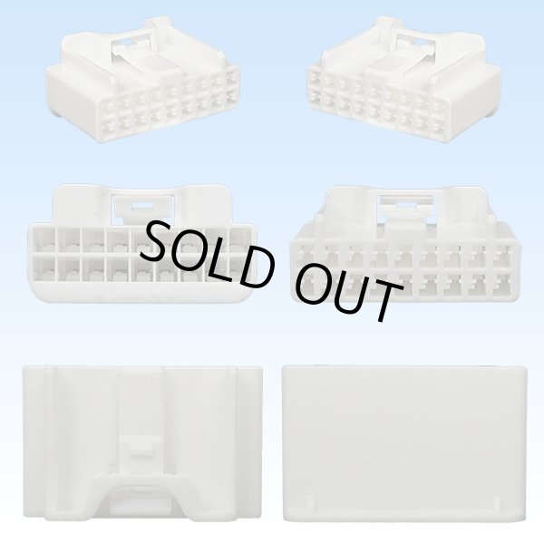 Photo3: [Yazaki Corporation] 060-typeLC (HLC) non-waterproof 18-pole female-coupler & terminal set (3)