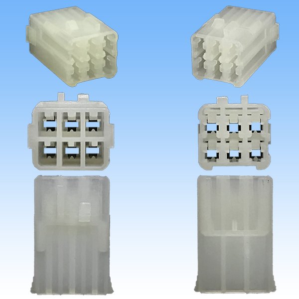 Photo3: [Yazaki Corporation] 090-type I non-waterproof 6-pole female-coupler type-1 (3)