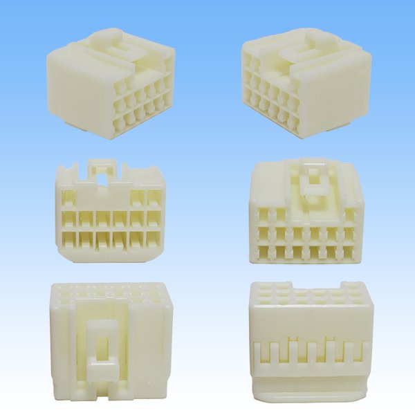 Photo2: [Yazaki Corporation] 090-type II non-waterproof 15-pole female-coupler & terminal set (2)