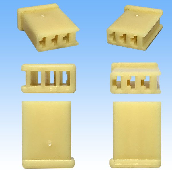 Photo5: [Yazaki Corporation] 110-type no-lock non-waterproof 3-pole coupler & terminal set (5)