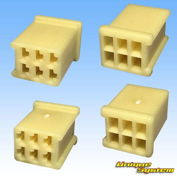 Photo2: [Yazaki Corporation] 110-type no-lock non-waterproof 6-pole female-coupler (2)