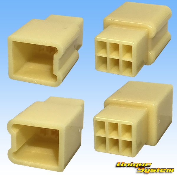 Photo2: [Yazaki Corporation] 110-type no-lock non-waterproof 6-pole coupler & terminal set (2)