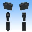 Photo3: [Yazaki Corporation] 250-type CN (A) non-waterproof 2-pole coupler & terminal set (black) (3)