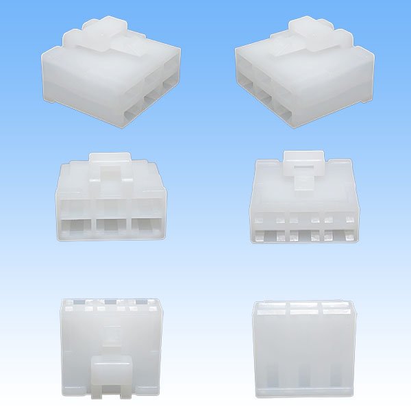 Photo2: [Yazaki Corporation] 250-type CN (A) non-waterproof 6-pole female-coupler (2)