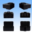 Photo2: [Yazaki Corporation] 250-type CN (A) non-waterproof 6-pole coupler & terminal set (black) (2)