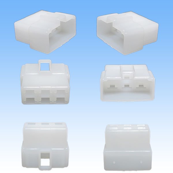 Photo2: [Yazaki Corporation] 250-type CN (A) non-waterproof 6-pole male-coupler (2)