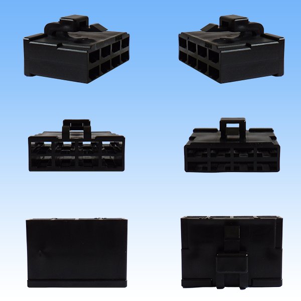 Photo2: [Yazaki Corporation] 250-type CN (A) non-waterproof 8-pole female-coupler (black) (2)
