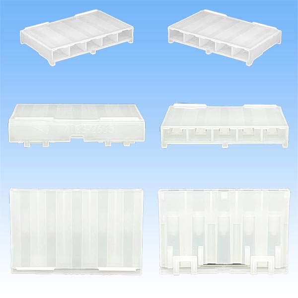 Photo3: [Yazaki Corporation] 250-type Busbar Joint Connector non-waterproof 5-pole female-coupler & terminal set (3)