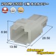 Photo1: [Yazaki Corporation] 250-type CN (B) non-waterproof 1-pole male-coupler (1)