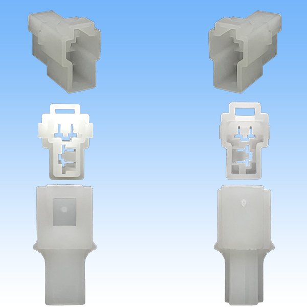 Photo3: [Yazaki Corporation] 250-type CN (B) non-waterproof 2-pole coupler & terminal set (3)