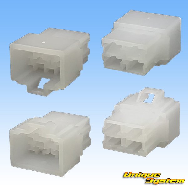 Photo2: [Yazaki Corporation] 250-type CN (B) non-waterproof 4-pole male-coupler & terminal set (2)