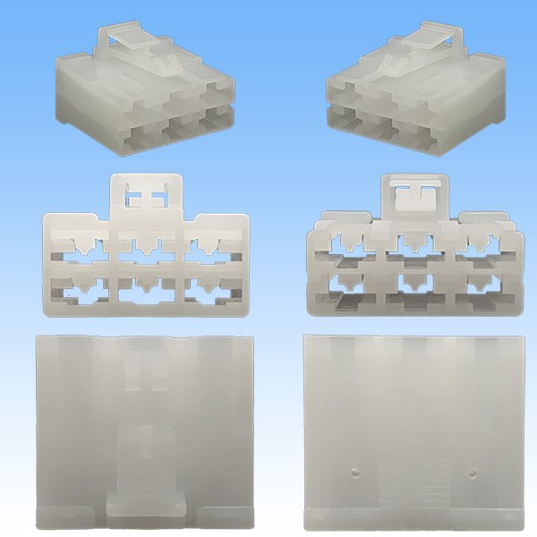 Photo3: [Yazaki Corporation] 250-type CN (B) non-waterproof 6-pole female-coupler (3)